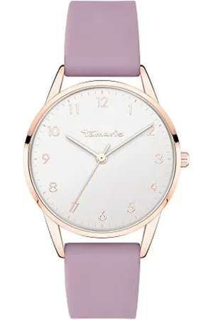 Tamaris Damen Analog Quarz Uhr mit Silikon Armband TT-0120-PQ