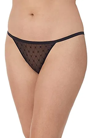 DKNY Damen Monogram Mesh String Panty Unterwsche im Bikini-Stil, , Medium
