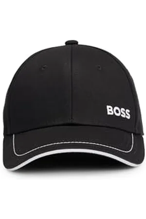 HUGO BOSS Herren Cap-1 Cap aus Baumwoll-Twill mit Logo-Stickerei und Metallschließe Schwarz001 Stck