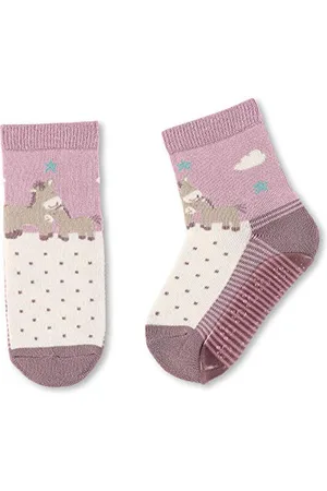 Sterntaler Mädchen-Söckchen, Fliesen Flitzer Air, Pferd-Motiv, Alter: 4 - 5 Jahre, Größe: 27/28, Helllila, 8152083.0