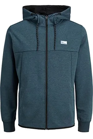 JACK & JONES Herren Jcoair Zip Hood Noos. Sweatjacke, Orion Blue, S EU