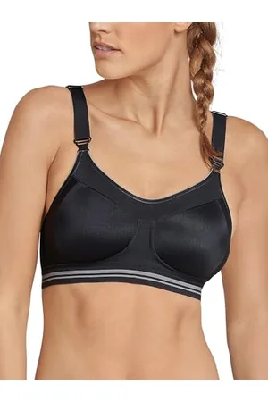 Schiesser Damen Sport Cup und Stützfunktion Active BH, schwarz_172739, 90C