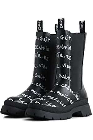 Desigual Damen Shoes_Chelsea HIGH_Lette Snow Shoe, Black, 36 EU