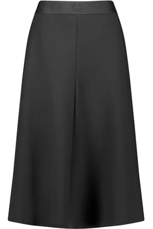 Gerry Weber Damen Midirock mit Gummibund unifarben wadenlang 40