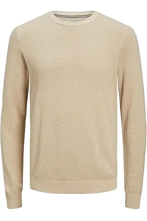 JACK & JONES Male Strickpullover Einfarbig Strickpullover