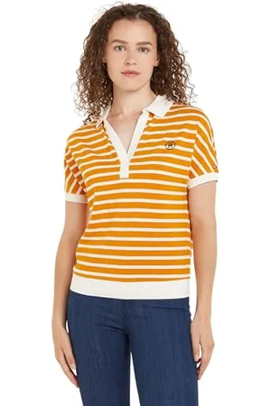 Tommy Hilfiger Damen Poloshirt Kurzarm Regular Fit, , XXXL