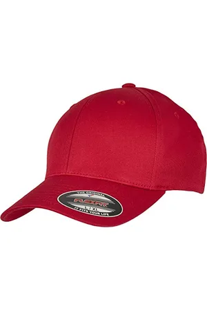Flexfit Unisex-Adult 6277OC- Organic Cotton Baseball Cap, red, S/M