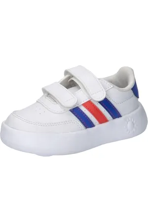adidas Breaknet 2.0 Shoes Kids Tennisschuhe, Cloud White/Lucid Blue/Bright red, 26 EU