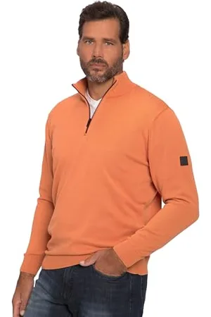JP 1880 Herren Troyer FLEXNAMIC, Strick, Cashmere-Touch, Zippkragen Pullover, , 4X-Groß