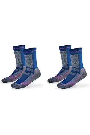 Black Crevice Merino Outdoorsocken lang, 2 Paar, navy/fuxia, 39-42
