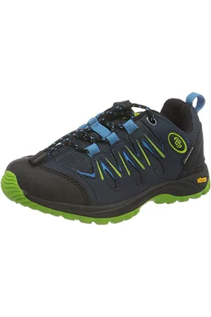 BRUTTING Unisex Kinder Expedition Kids Cross-Laufschuh, Marine/ Blau/ Lemon, 33 EU