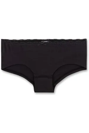 Sanetta Mädchen-Cutbrief Schwarz | Hochwertige und nachhaltige Unterhose für Mädchen aus Baumwoll-Mix. Unterwäsche für Mädchen 176