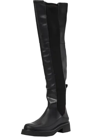 Desigual Damen Shoes 4 Woman PU Over The Knee Fashion Boot, Black, 39 EU