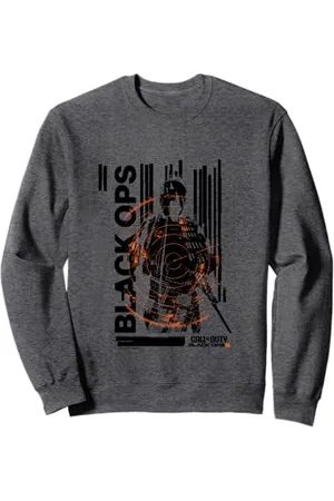 Call of Duty Black Ops Soldier Silhouette Distressed Logo Sweatshirt