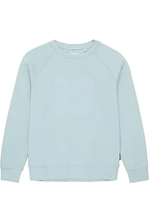 TOM TAILOR Jungen 1037608 Sweatshirt mit Schriftzug, 30463-dusty Mint Blue, 164