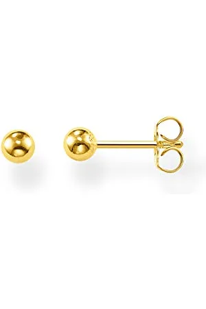Thomas Sabo Damen-Ohrstecker Goldene Kugel 925 Sterlingsilber gelbgold vergoldet H1845-413-39