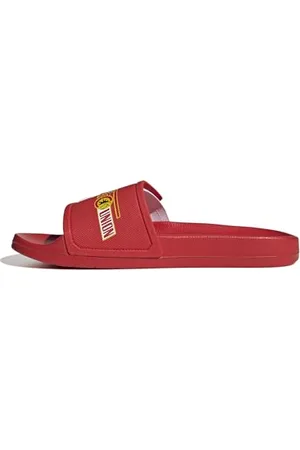 adidas Unisex Adilette TND Slides RUTSCHEN, Vivid red/FTWR White/Vivid red, 48 2/3 EU