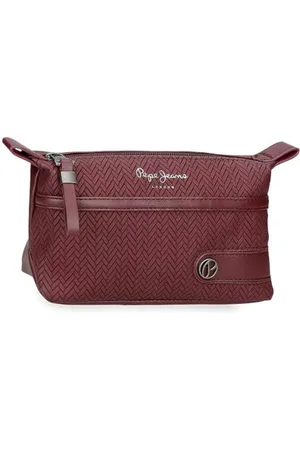 Pepe Jeans Sprig Kulturbeutel, rot, 20,5 x 11,5 x 7,5 cm, Kunstleder, von Joumma Bags, rot, Talla única, Kulturbeutel