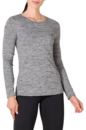 Amazon Damen Leichtes, Schnelltrocknendes Langarmshirt Aus Funktionsstretch (Auch In Plus Size Erhältlich), , M