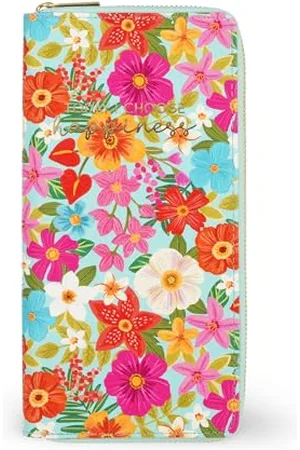 Legami Reise-Dokumententasche mit Blumen, Reisepass Organizer, RFID-Blocking, 4 große Taschen, 7 kleine Taschen, Reißverschluss, 11 x 24 x 3 cm, Blumenmotiv, , L, Casual