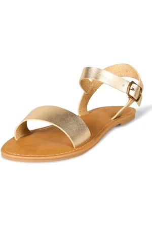 Amazon Damen Sandale mit Zwei Riemen und Schnalle, , 38.5 EU