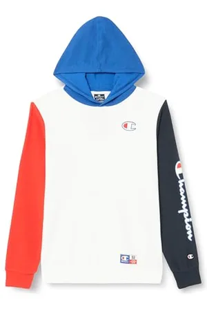 Champion Kinder und Jugendliche Legacy Retro Sport B-Spring Terry Color Block Kapuzenpullover, , 9-10 Jahre