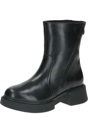 Caprice Damen Winterstiefel mit Absatz aus Leder mit Reißverschluss, Schwarz , 36 EU