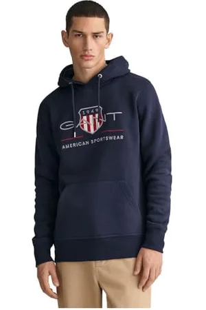 GANT Herren Reg Archive Shield Hoodie Kapuzenpullover, , L EU