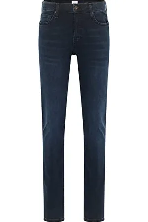 Mustang Herren Jeans Frisco - Skinny Fit Blau - Dark Blue Denim W28-W38 Stretch, Größe:32W / 36L, Farbvariante:Dark Blue Denim 983