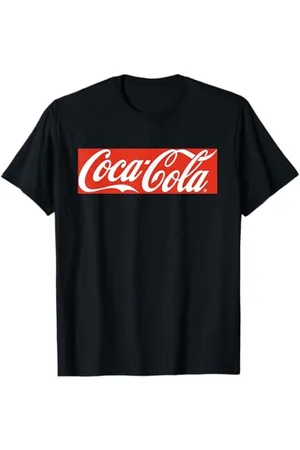 Coca-Cola T-Shirt Unisex Klassisch Kurzarm S EU 34 cm Crew-Ausschnitt Klein