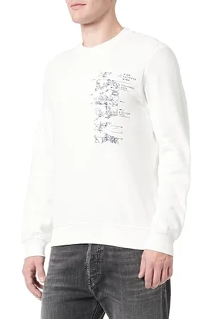 QS by s.Oliver Herren Sweatshirt Langarm White L