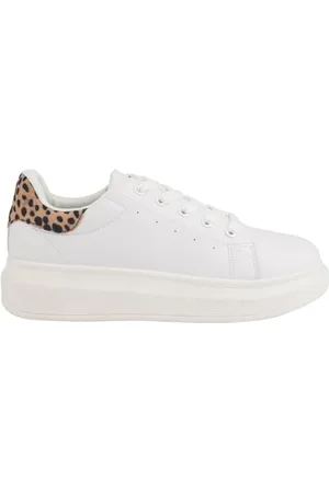 Chattawak Damen 9BRIVABLANCLEOPARD38 Sneaker, Blanc/Leopard, 38 EU