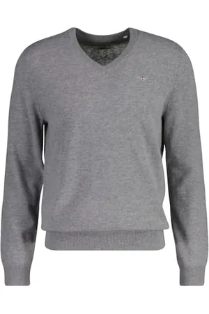 GANT Herren Extrafine Lambswool V-Neck Pullover, , XXXL