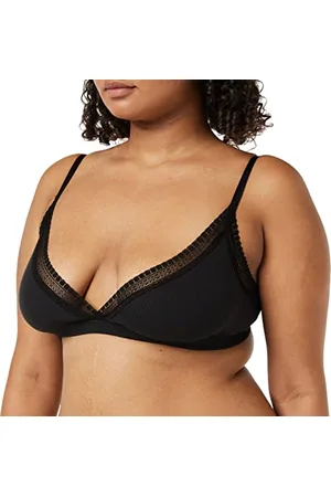 Sloggi Damen GO Ribbed Bralette, BLACK, L
