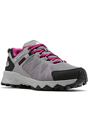 Columbia Peakfreak II Outdry WP wasserdichte Wanderschuhe für Damen, Grau (Monument x Wild Fuchsia), 37 EU