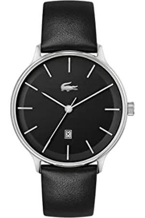 Lacoste Multi Zifferblatt Quarz Uhr für Herren Kollektion Club mit Schwarzes Band realisiert aus Apfelschalen - 2011199