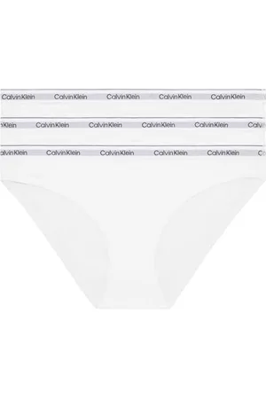 Calvin Klein Damen 3er Pack Slips Bikini Form Baumwolle mit Stretch, , XXL
