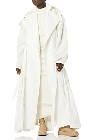 Maison Blanche Unisex Langarm Trench-Coat, , 4