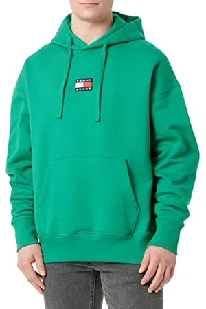 Tommy Hilfiger TJM Tommy Badge Hoodie Hoodies, Herren, (Green Malachite), L
