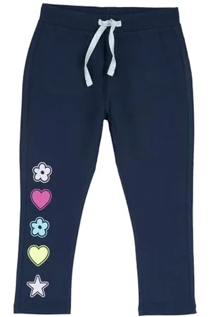 chicco Mädchenhose aus Fleece, mit bequemem Kordelzugbund und elastischem Knöchel, lockere Passform, Mädchen- und Mädchenbekleidung, Entworfen in Italien