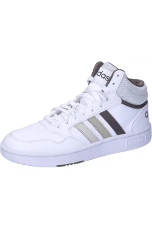 adidas Unisex Kinder Hoops Mid Shoes Schuhe, Cloud White/Orbit Grey/Putty Grey