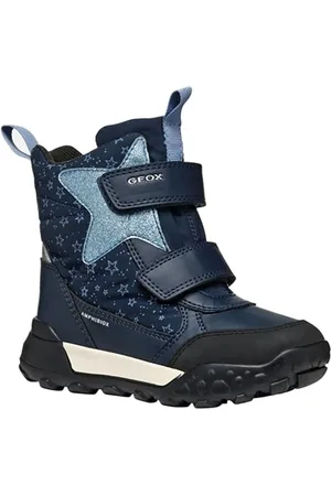 Geox J TREKKYUP Girl B AB Snow Boot, Navy/LT AVIO, 36 EU