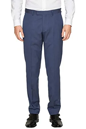 QS by s.Oliver Herren Anzughose Cesano Slim Fit lang blau (296) 90