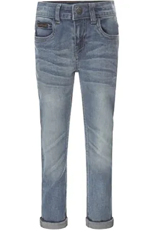 Koko Jungen Jeans blau mit Logolabel