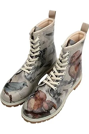 Dogo Vegane Damen Boots Stiefeletten - Chatting on a Branch 40