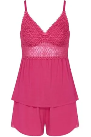 Triumph Damen Aura Spotlight PSK Pajama Set, RIPE Raspberry, 46