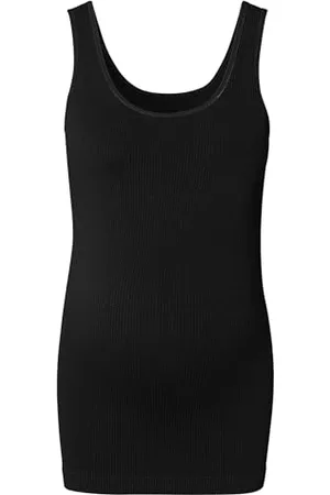 Noppies Maternity Damen Sama Seamless Rib Tanktop Trägershirt/Cami Shirt, Black-P090, XL/XXL