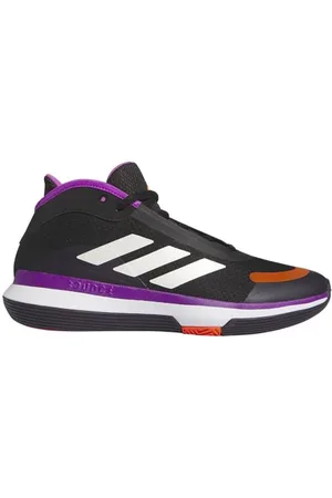 adidas Unisex Bounce Legends Low Trainers Basketball-Schuhe, core Black/Purple Burst/Aurora Black, 49 1/3 EU