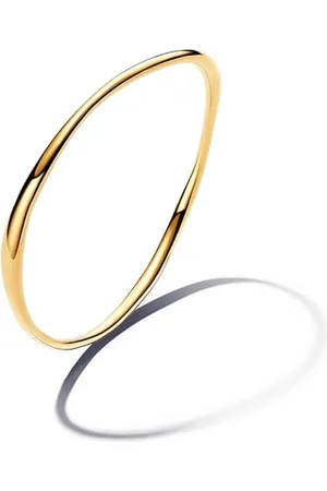 PANDORA Essence Organisch Geformter Armreif aus Sterling Silber mit vergoldeter Metalllegierung, Größe: 19 cm, 563317C00-2