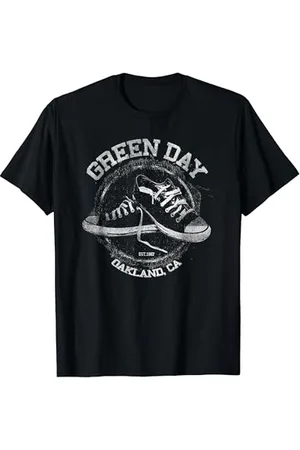 Green Day Herren T-Shirt Kurzarm Klein Klassisch Pull-On Rundhals T-Shirt